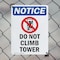 Signmission Do Not Climb Tower, 10 in W x Rectangle, Plastic OS-2PACK-NS-P-1014-V-11124 - alternate 2